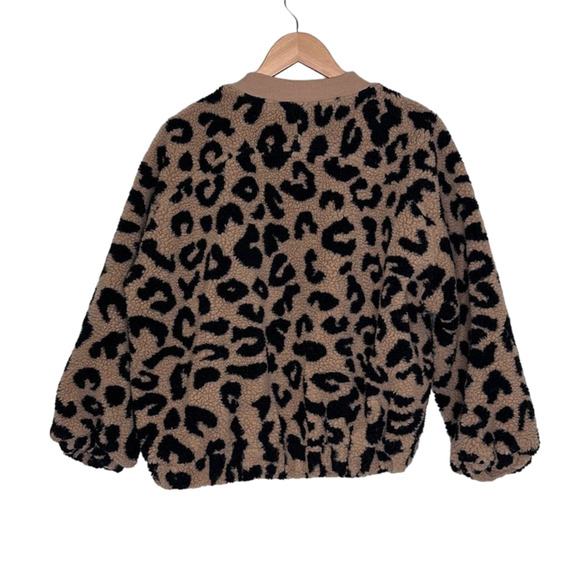 LUSH teddybear animal print leopard jacket size small - Picture 6 of 6